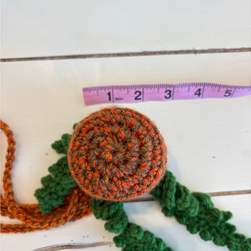 Handmade Crochet Hanging Plant Green Fern Boho Home Decor - Picture 7 of 7